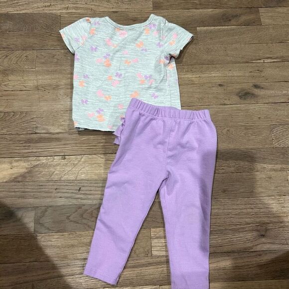 Bundle of girls nine items tops bottoms dresses size 12M - Picture 6 of 11